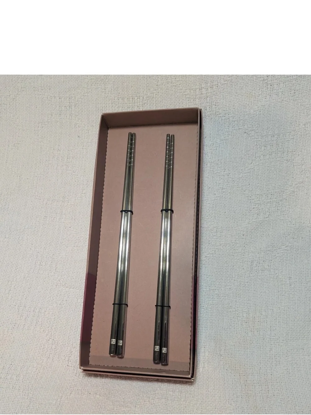 Stainless Steel Chopsticks Set - Silver